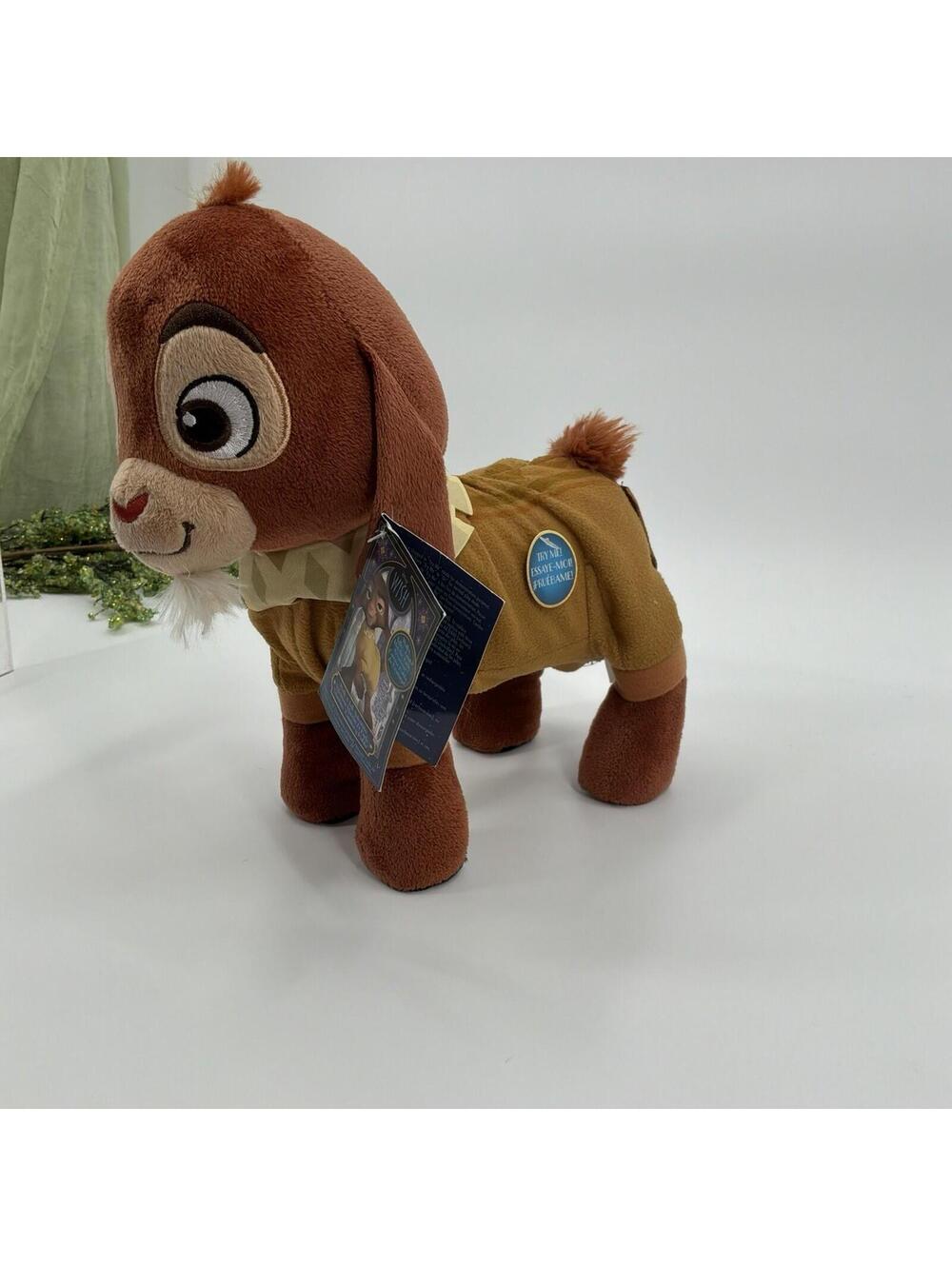 Disney Wish Plush Walk'n' Talk Valentino 11-inch Interactive Goat *tested Works
